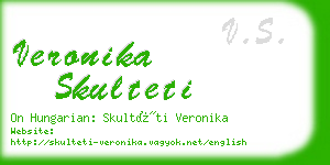 veronika skulteti business card